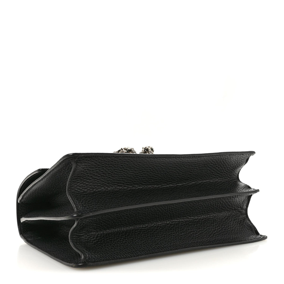 Dollar Calfskin Crystal Web Medium Dionysus Bamboo Top Handle Bag Black Black Diamond