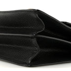Dollar Calfskin Crystal Web Medium Dionysus Bamboo Top Handle Bag Black Black Diamond