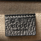 Dollar Calfskin Small Interlocking G Shoulder Bag Black