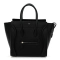 Drummed Calfskin Micro Luggage Black