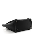 Drummed Calfskin Micro Luggage Black