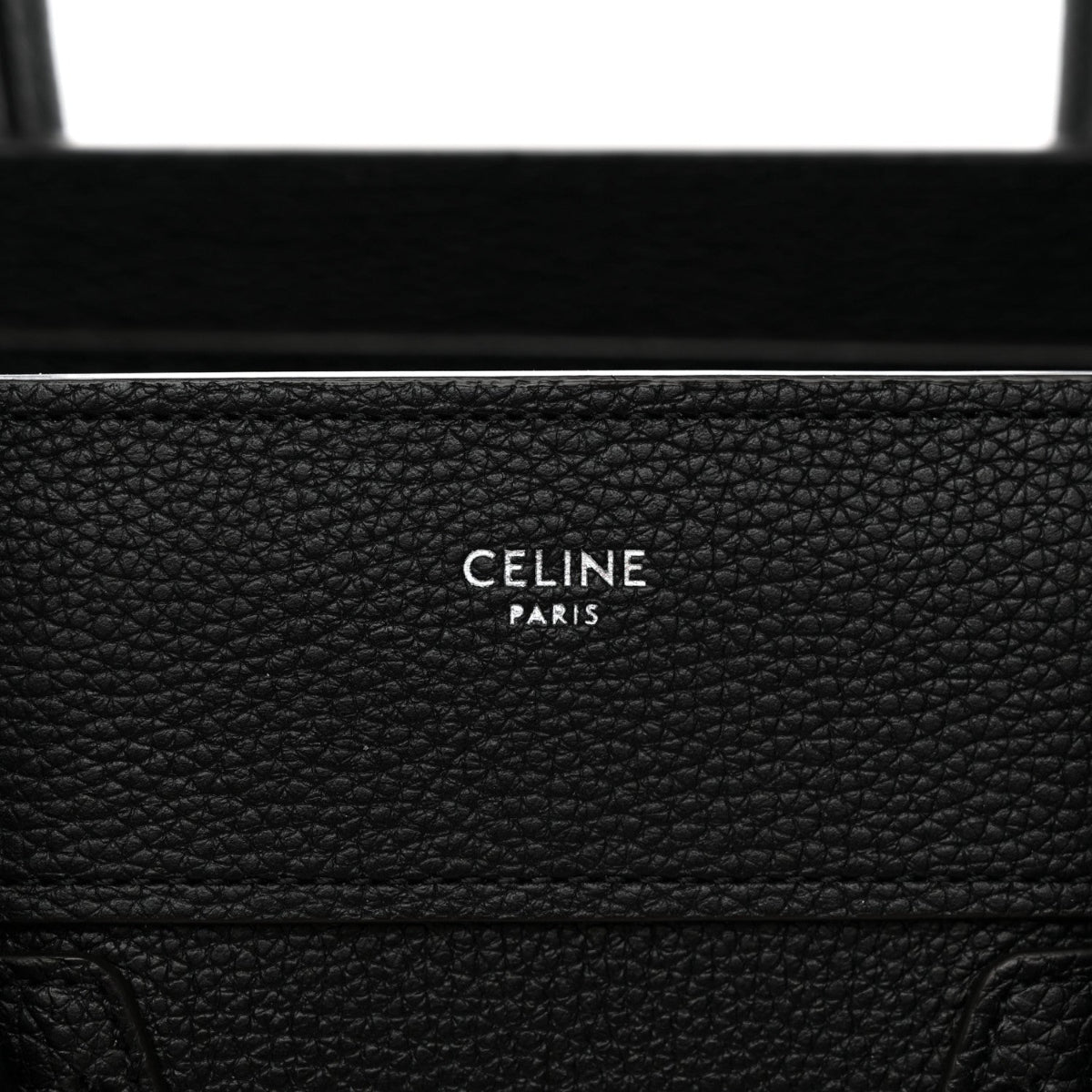Drummed Calfskin Micro Luggage Black