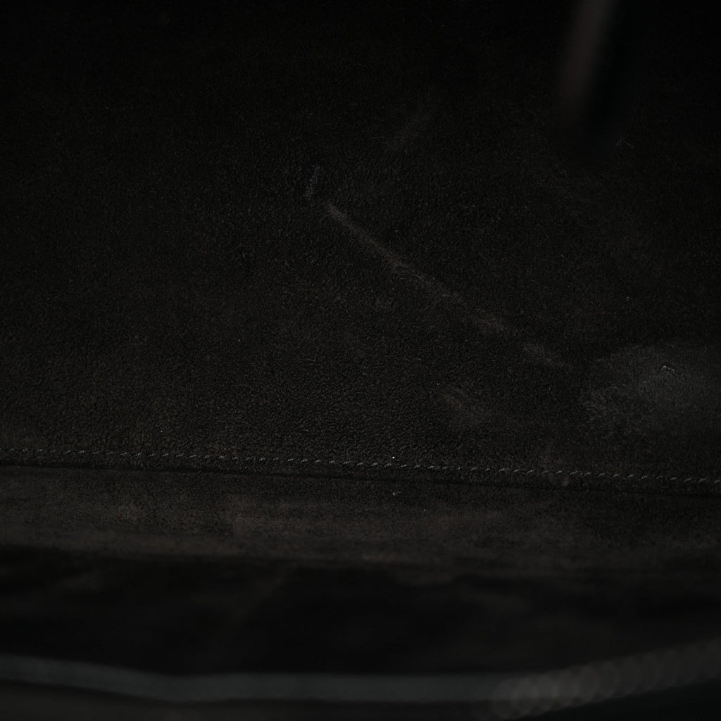 Drummed Calfskin Micro Luggage Black
