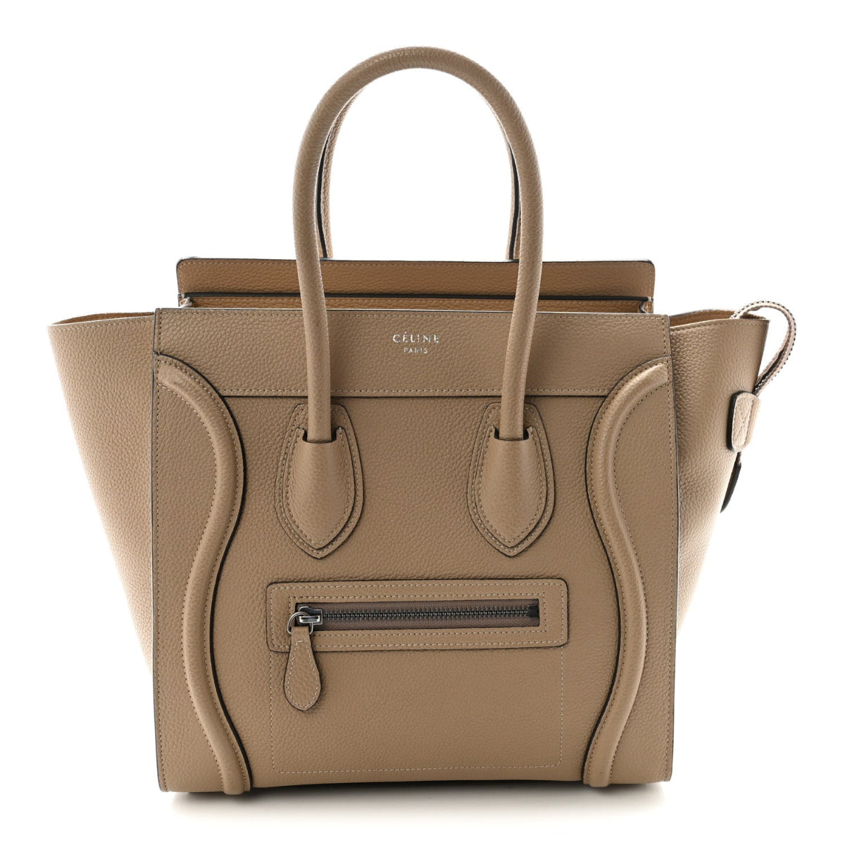 Drummed Calfskin Micro Luggage Dune