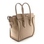 Drummed Calfskin Micro Luggage Dune