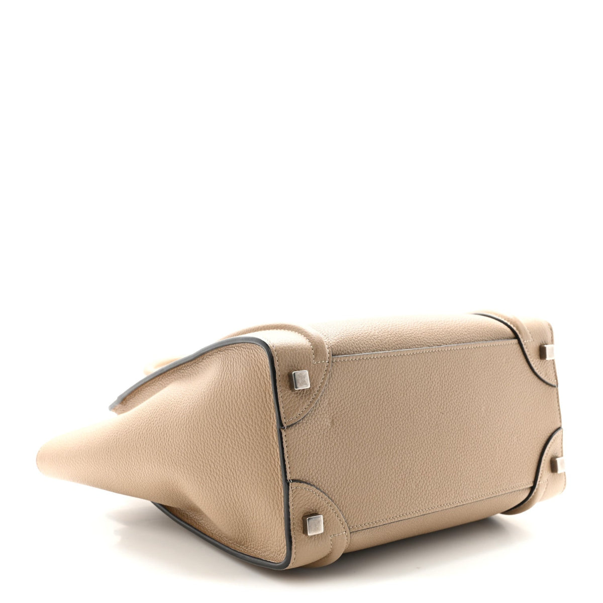 Drummed Calfskin Micro Luggage Dune