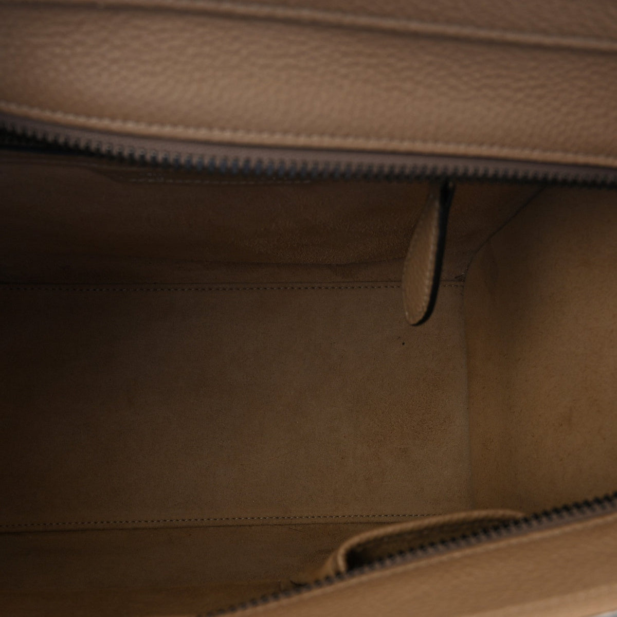 Drummed Calfskin Micro Luggage Dune