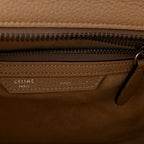 Drummed Calfskin Micro Luggage Dune