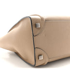 Drummed Calfskin Micro Luggage Dune