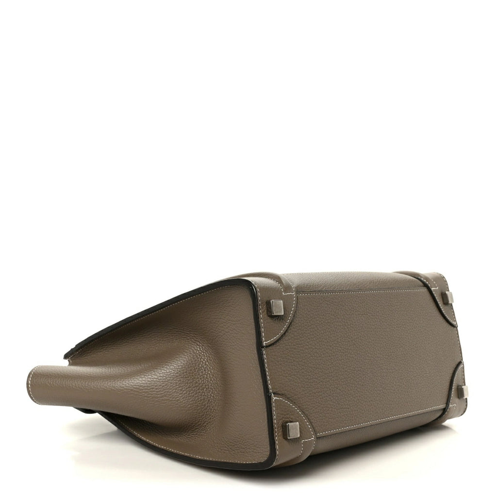 Drummed Calfskin Micro Luggage Souris