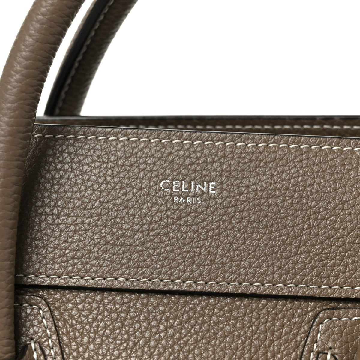 Drummed Calfskin Micro Luggage Souris