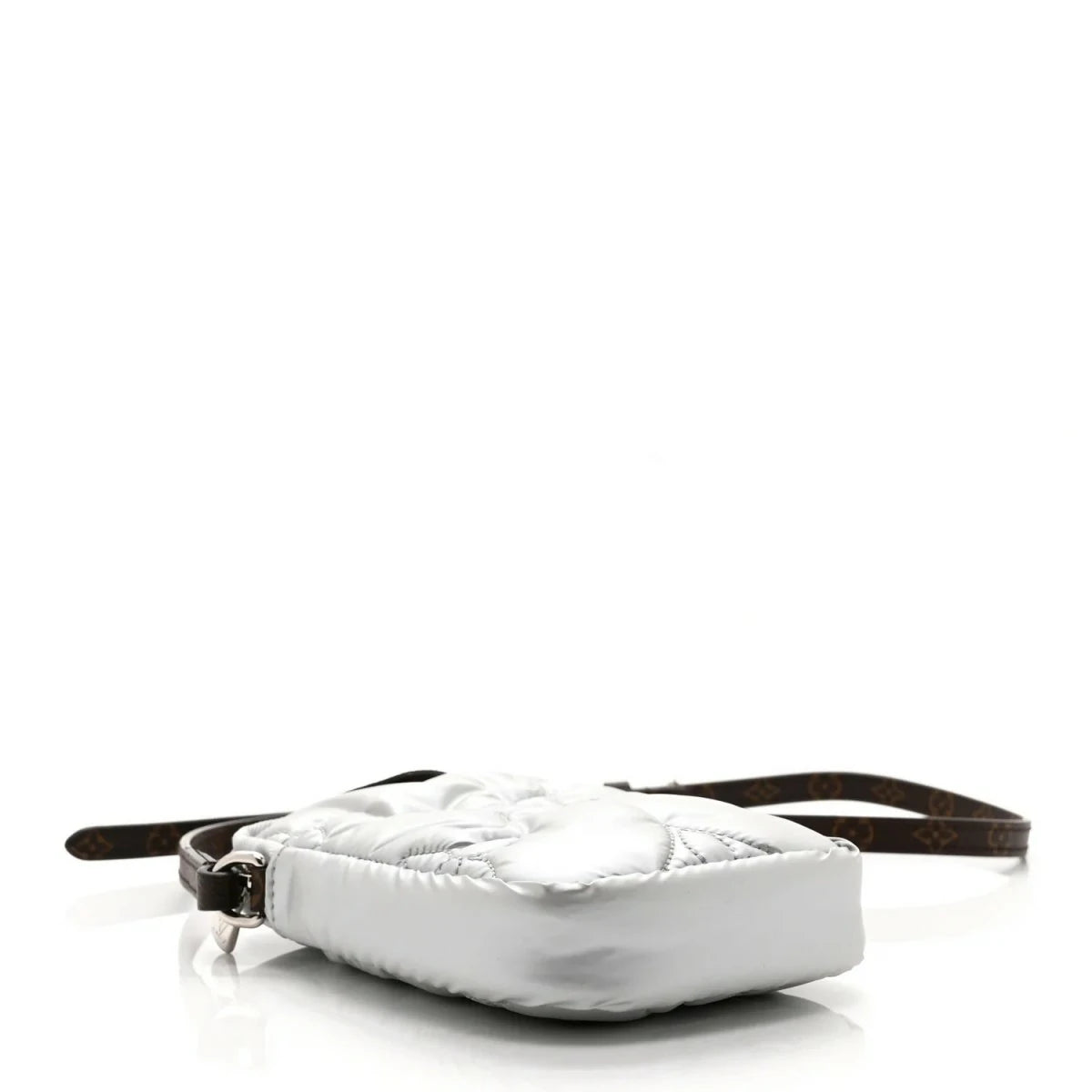 Econyl Monogram Pillow Phone Pouch Silver