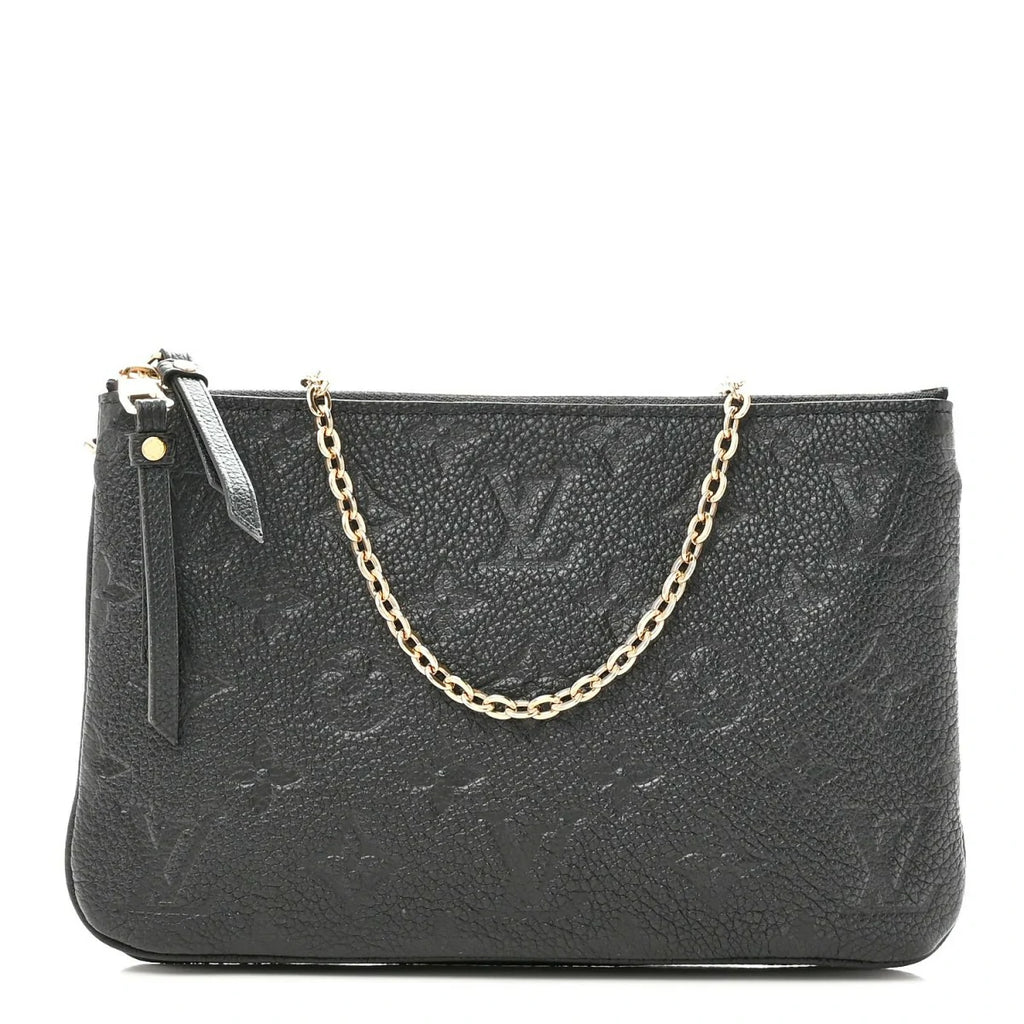 Empreinte Double Zip Pochette Black