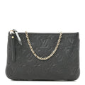 Empreinte Double Zip Pochette Black