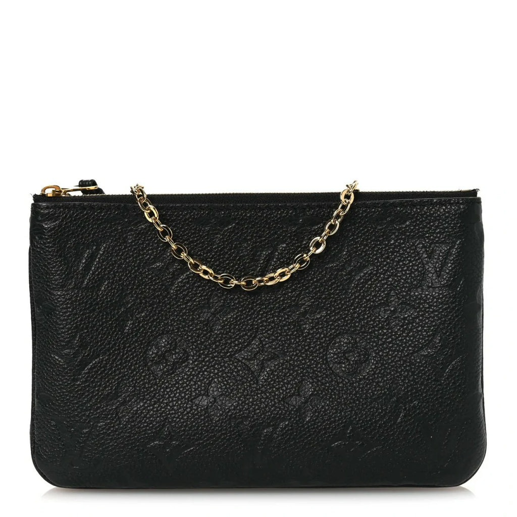 Empreinte Double Zip Pochette Black