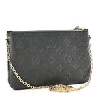 Empreinte Double Zip Pochette Black