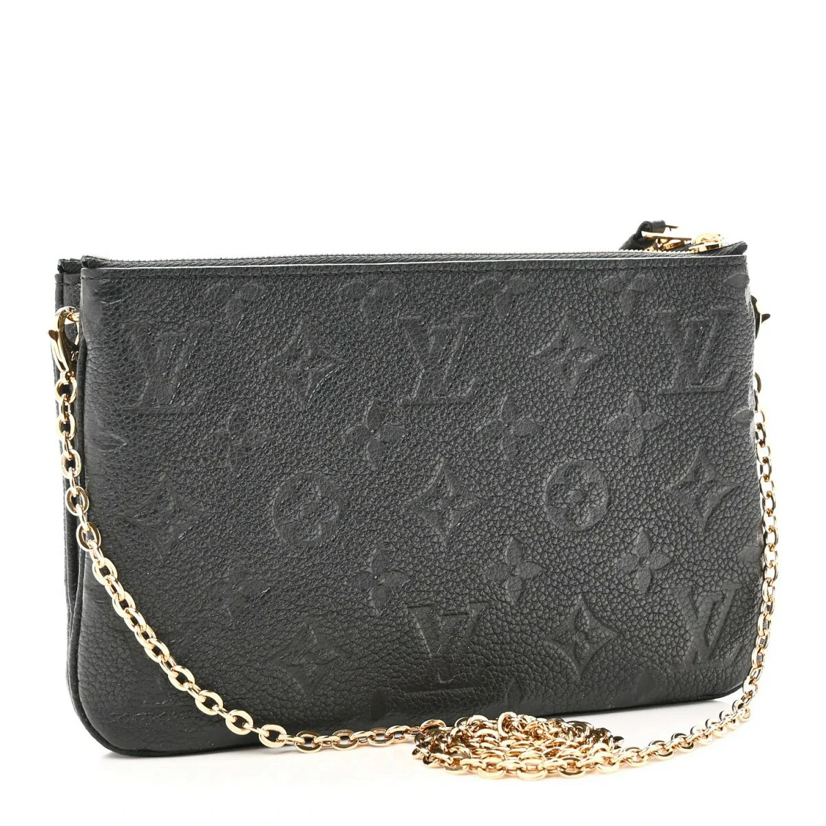 Empreinte Double Zip Pochette Black