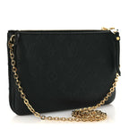 Empreinte Double Zip Pochette Black