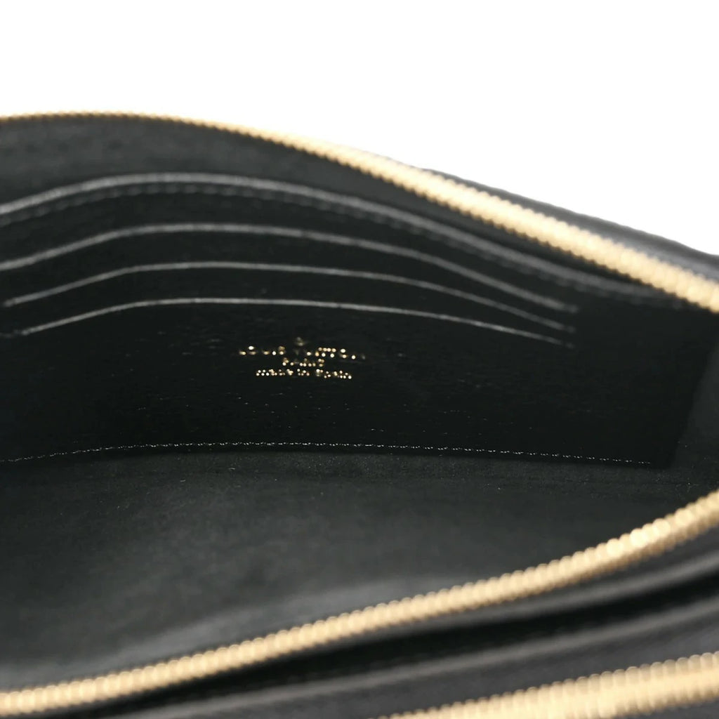 Empreinte Double Zip Pochette Black