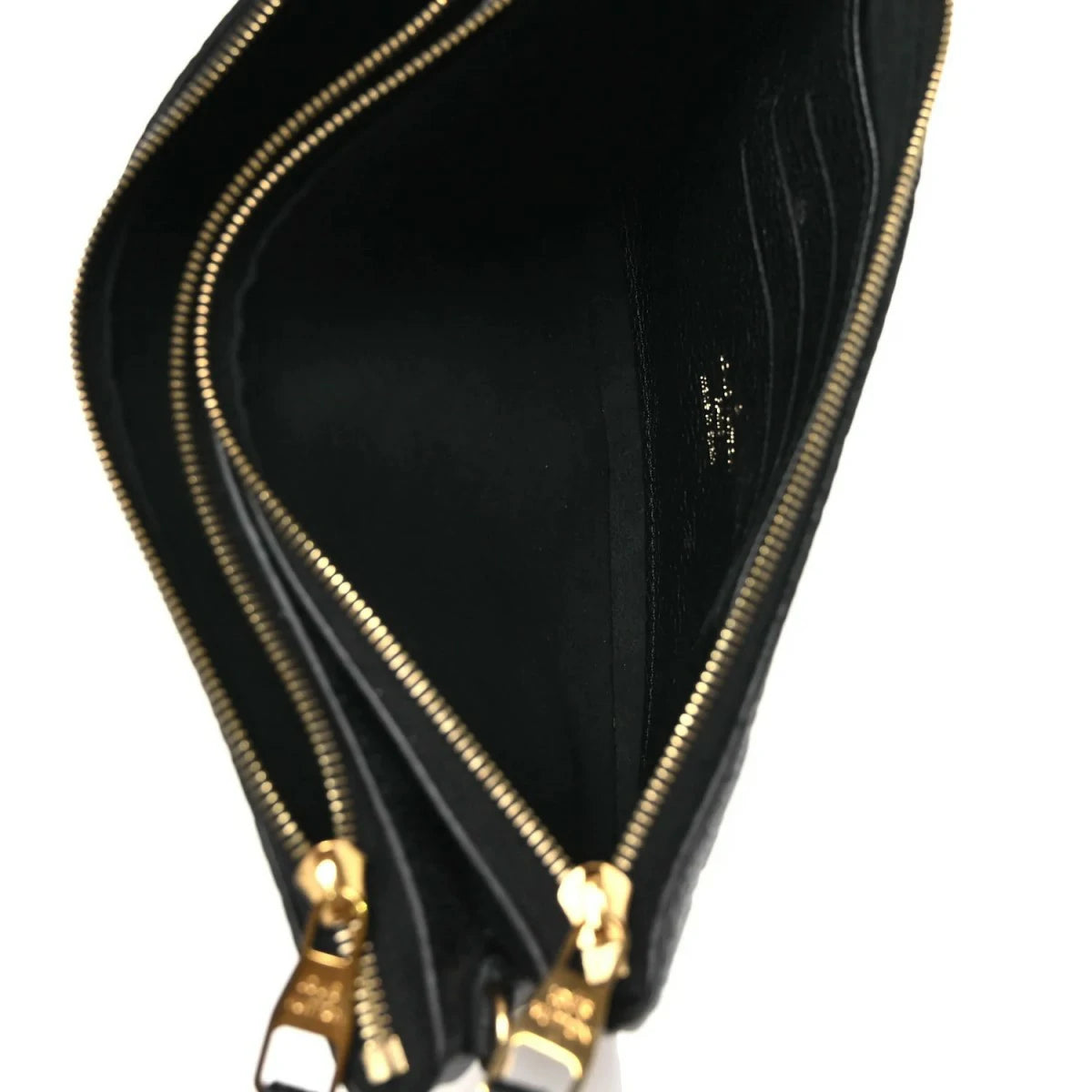 Empreinte Double Zip Pochette Black