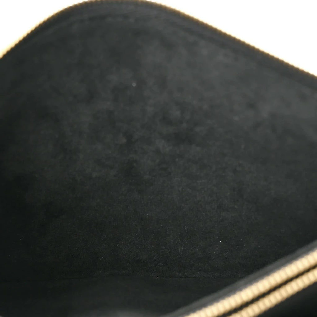 Empreinte Double Zip Pochette Black