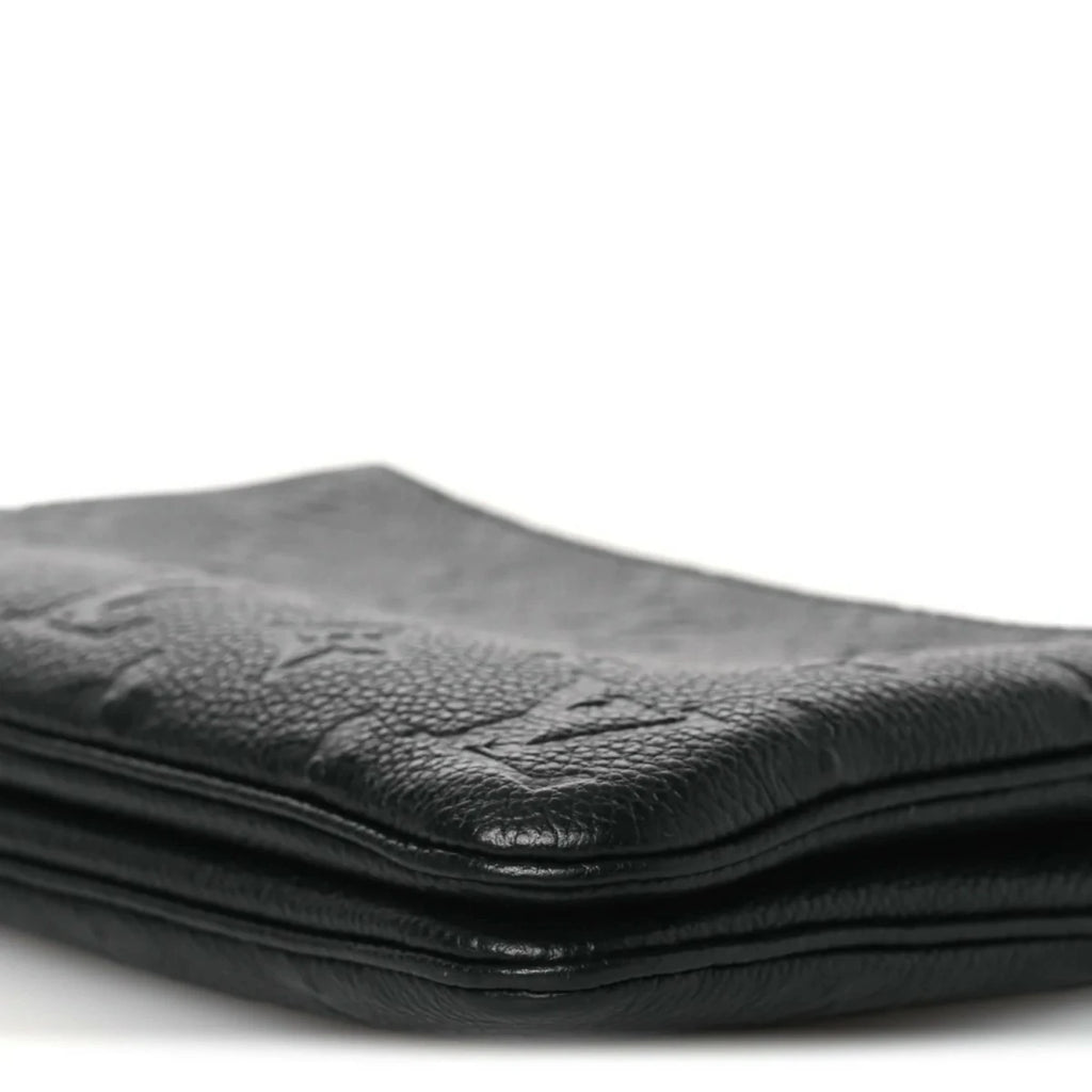 Empreinte Double Zip Pochette Black