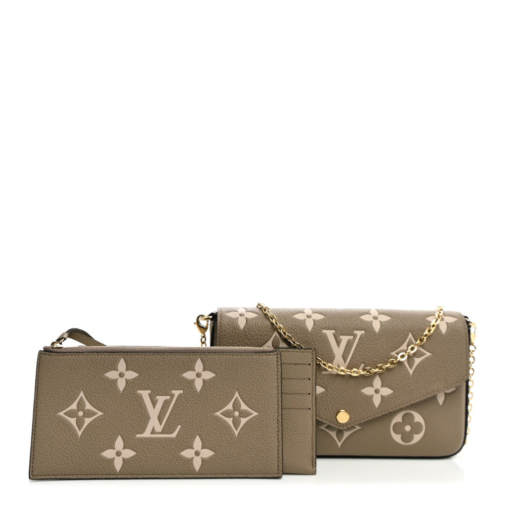 Empreinte Monogram Giant Felicie Pochette Tourterelle Creme