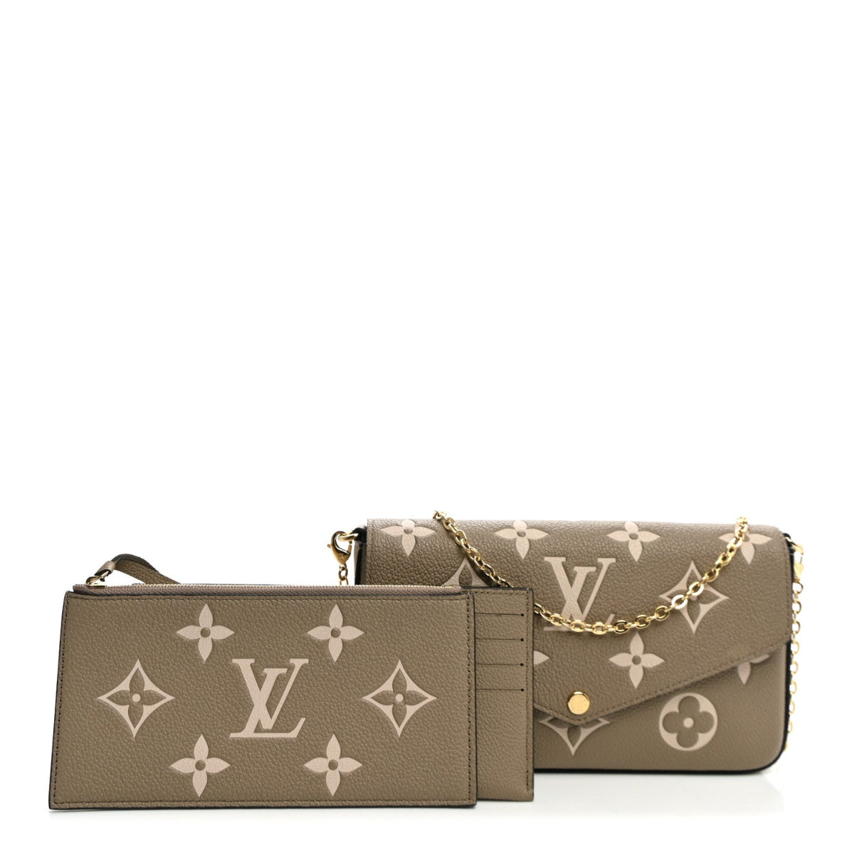 Empreinte Monogram Giant Felicie Pochette Tourterelle Creme