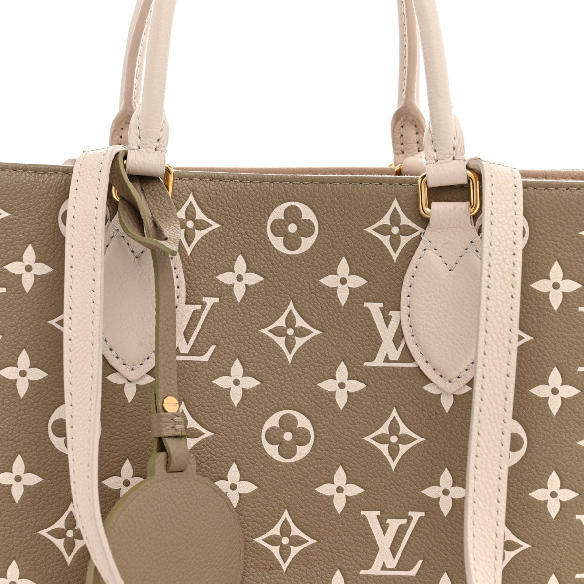 Empreinte Monogram Spring In The City Onthego MM Kaki Beige Cream