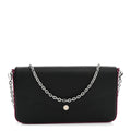 Epi Pochette Felicie Black Hot Pink