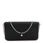 Epi Pochette Felicie Black Hot Pink