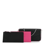 Epi Pochette Felicie Black Hot Pink