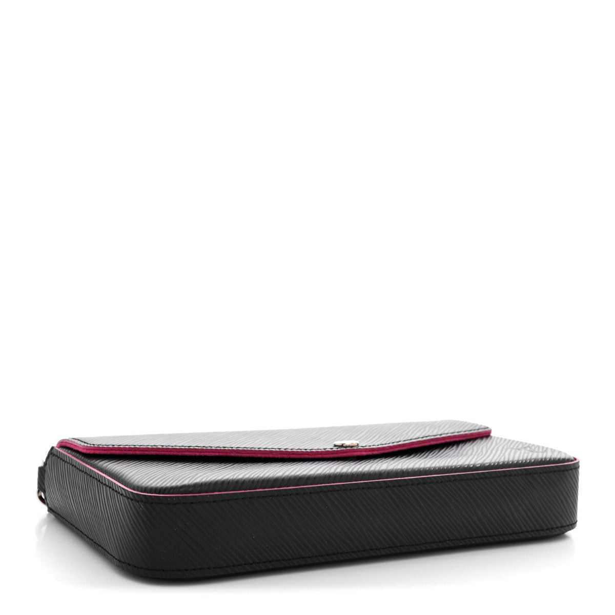 Epi Pochette Felicie Black Hot Pink