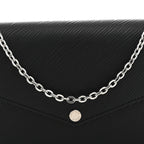 Epi Pochette Felicie Black Hot Pink