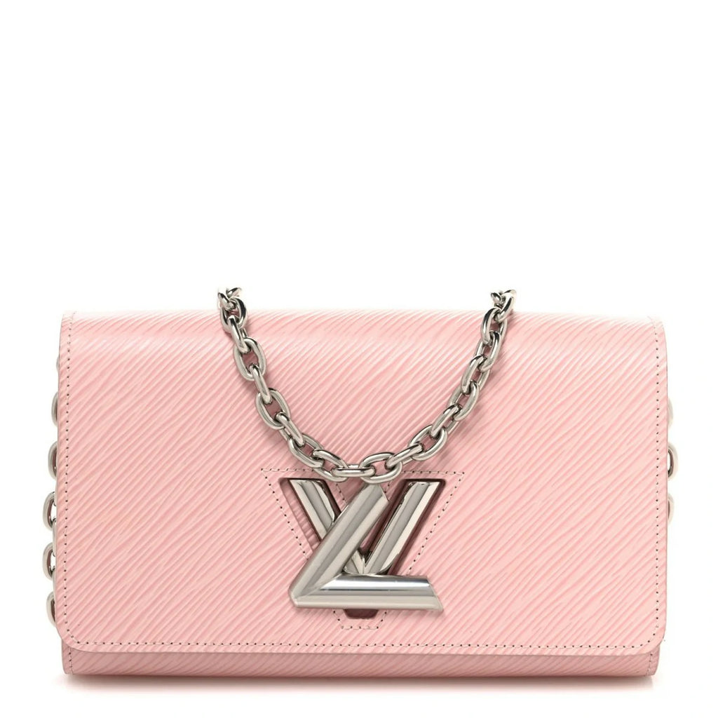 Epi Twist Chain Wallet Rose Ballerine
