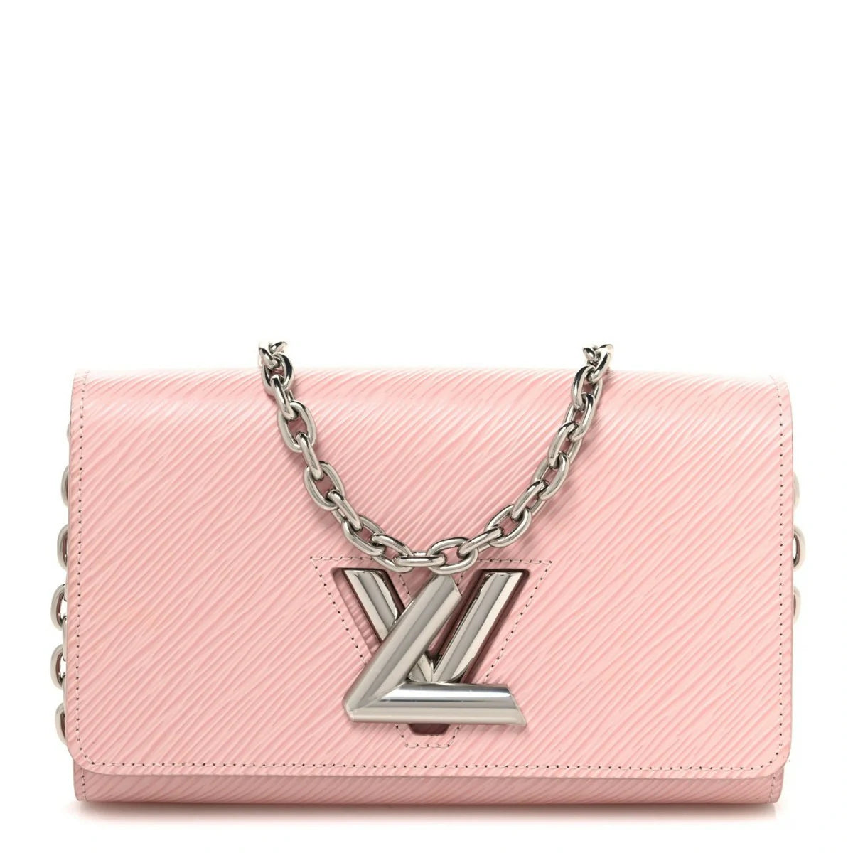 Epi Twist Chain Wallet Rose Ballerine