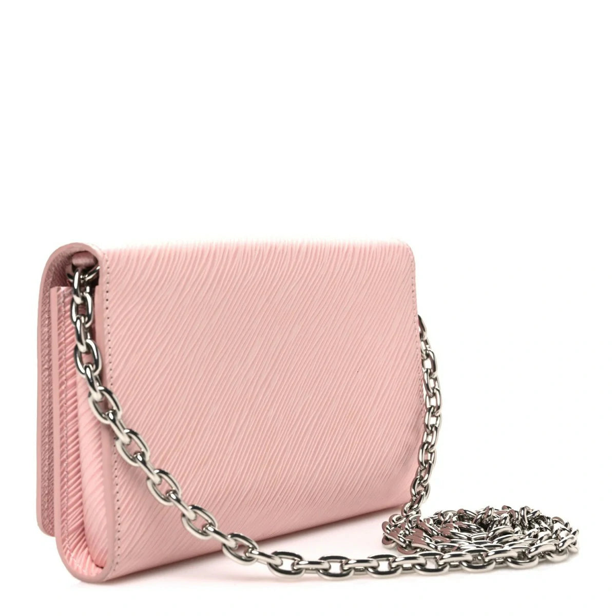 Epi Twist Chain Wallet Rose Ballerine