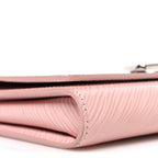 Epi Twist Chain Wallet Rose Ballerine
