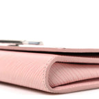 Epi Twist Chain Wallet Rose Ballerine