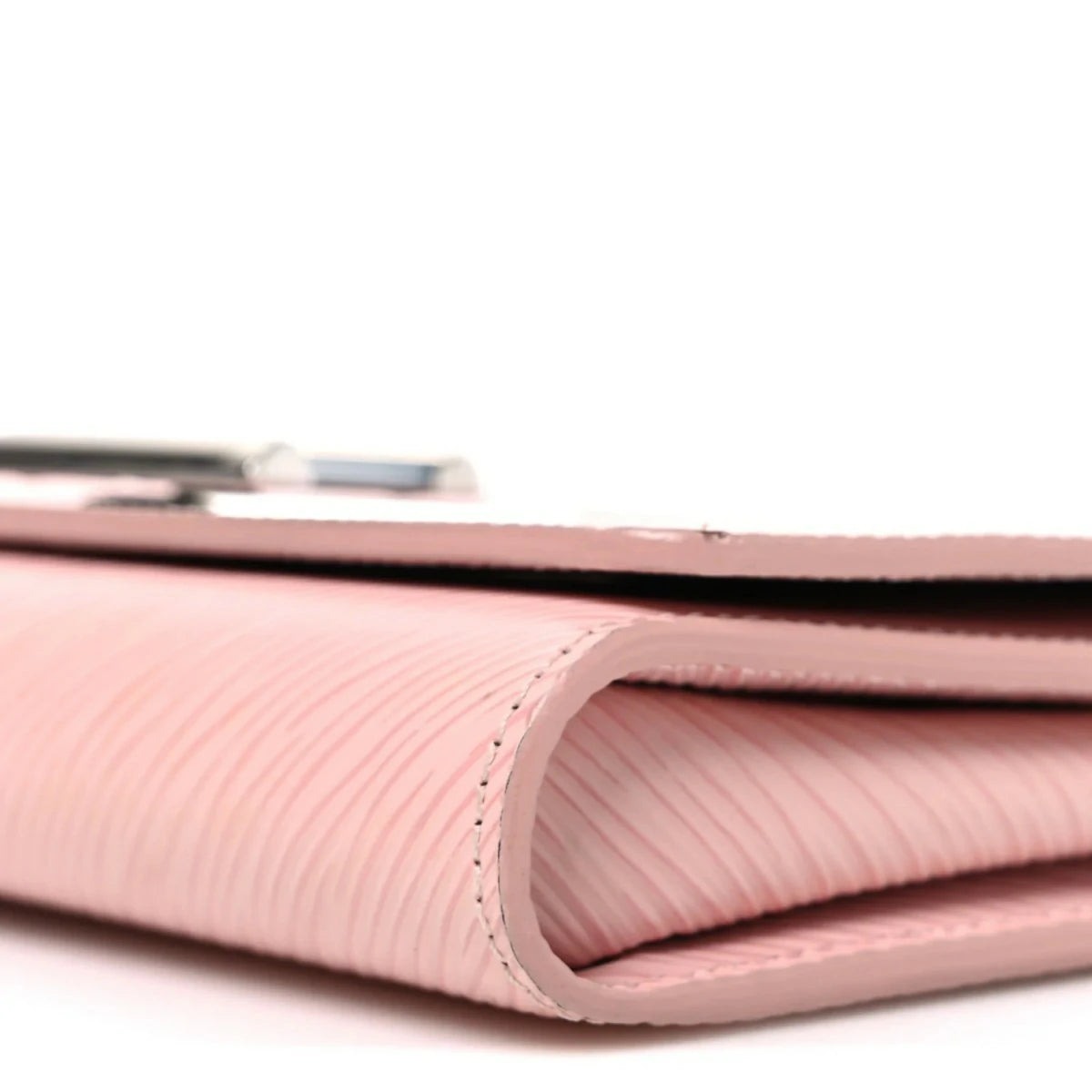 Epi Twist Chain Wallet Rose Ballerine