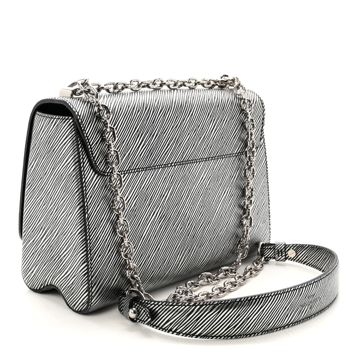Epi Twist Shoulder Bag MM Argent