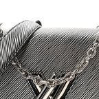 Epi Twist Shoulder Bag MM Argent