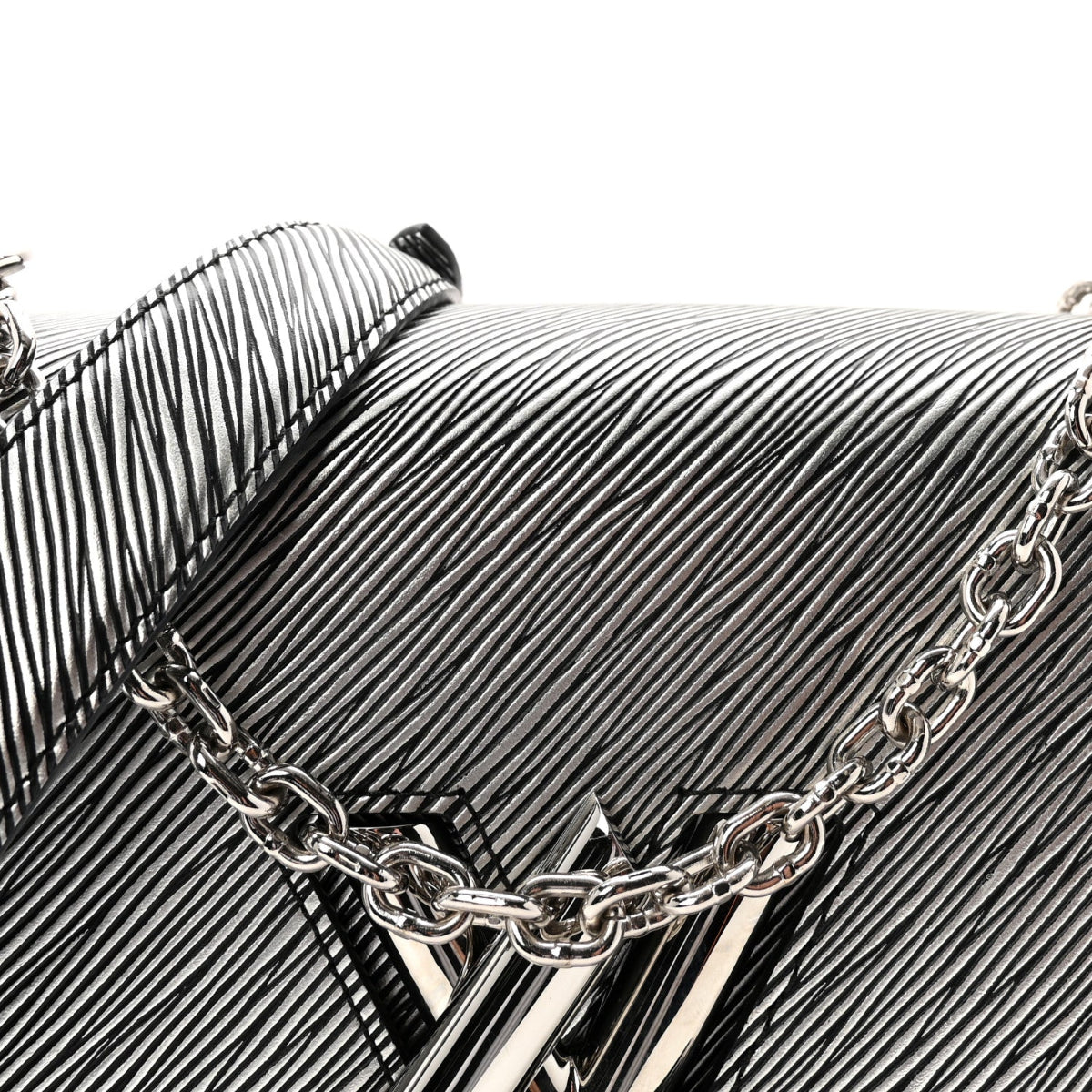 Epi Twist Shoulder Bag MM Argent