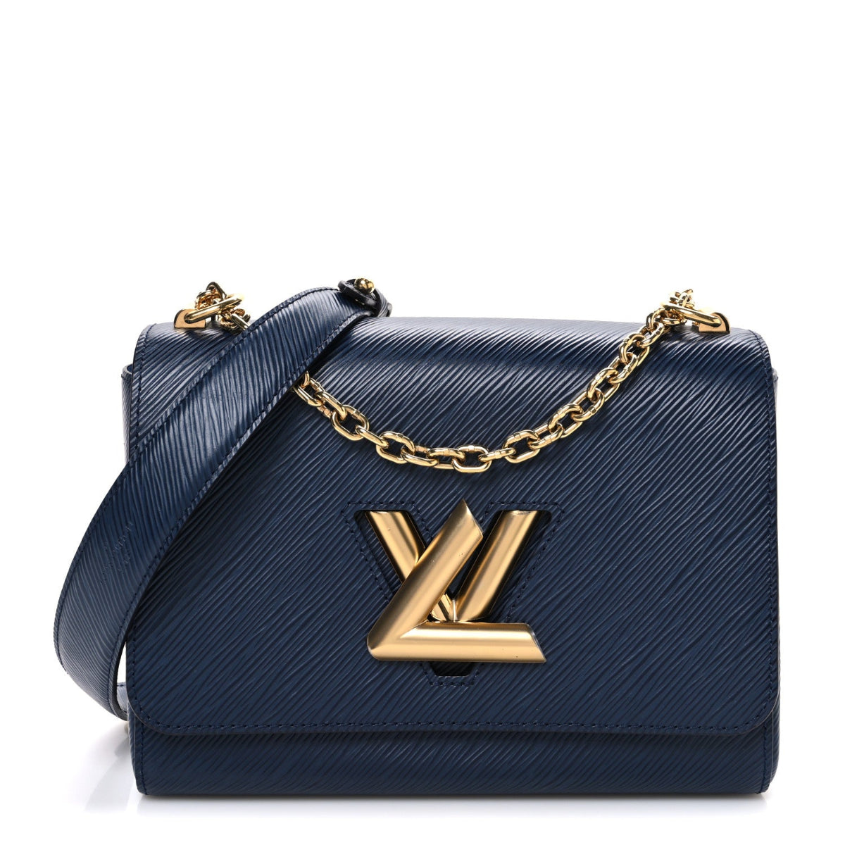 Epi Twist Shoulder Bag MM Indigo