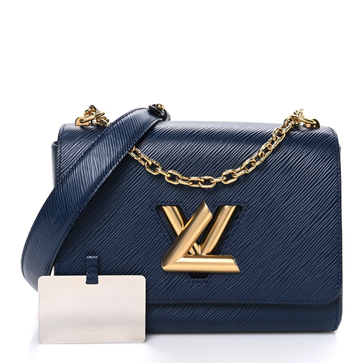 Epi Twist Shoulder Bag MM Indigo