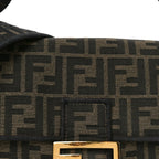 Fabric Jacquard FF 1974 Medium Baguette Tobacco Moro Black