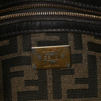 Fabric Jacquard FF 1974 Medium Baguette Tobacco Moro Black