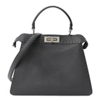 Cuoio Romano Selleria Chamois Medium Peekaboo I SEE U Satchel Asfalto Camelia