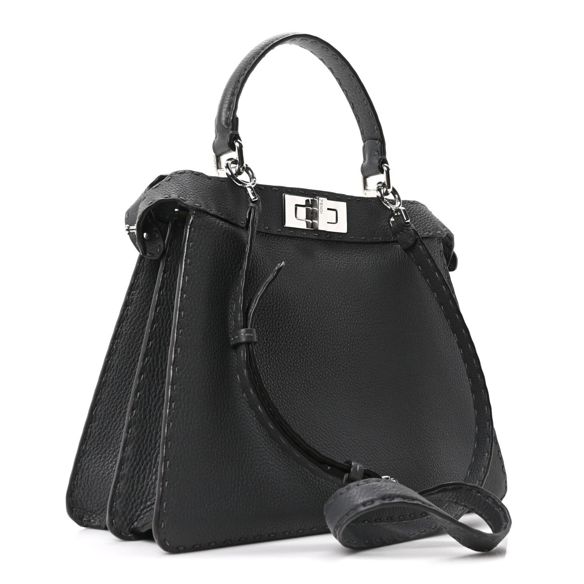 Cuoio Romano Selleria Chamois Medium Peekaboo I SEE U Satchel Asfalto Camelia