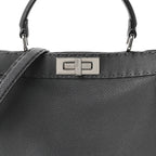 Cuoio Romano Selleria Chamois Medium Peekaboo I SEE U Satchel Asfalto Camelia